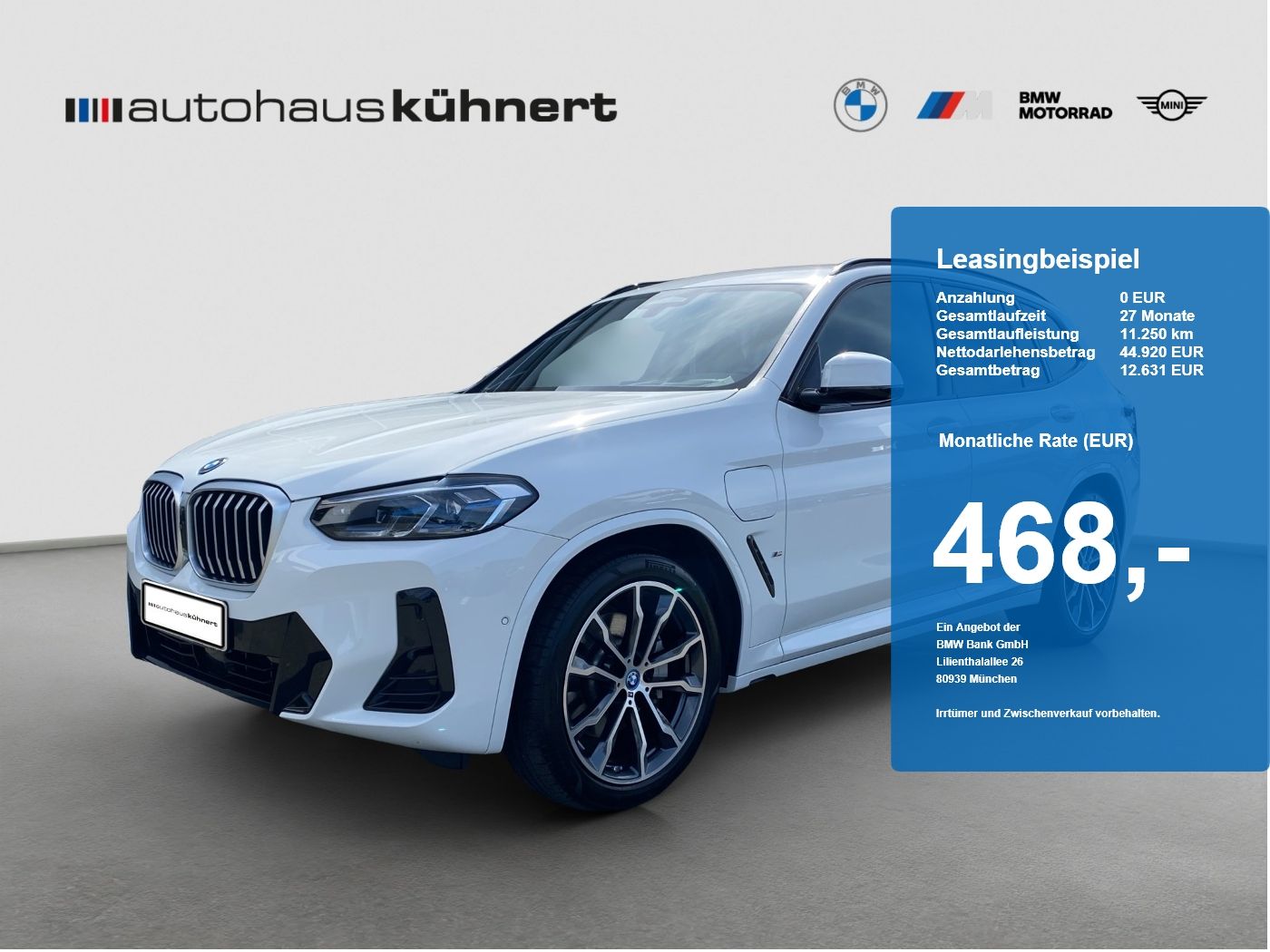 BMW X3 xDrive 30e M-Sport Laser ACC 360° AHK HiFi foto 1