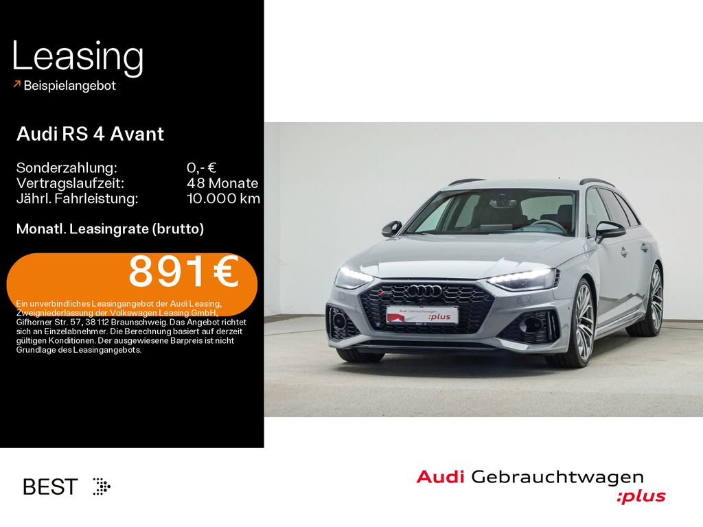 Audi RS 4 Avant HUD, Dynamic Ride, Tour, RS-Abgas, B&
