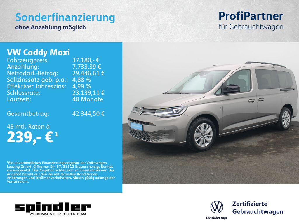 Caddy Maxi Life DSG/ Navi, 7Sitze, AHK, LED, RFK