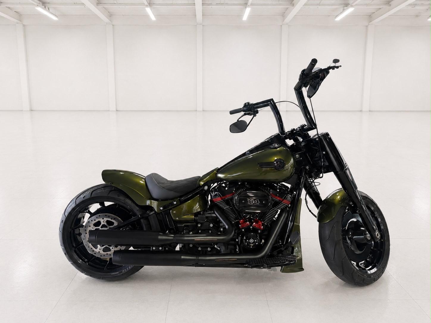 Harley-Davidson FAT BOY 114|APE|BUG|ALL BLACK|LED