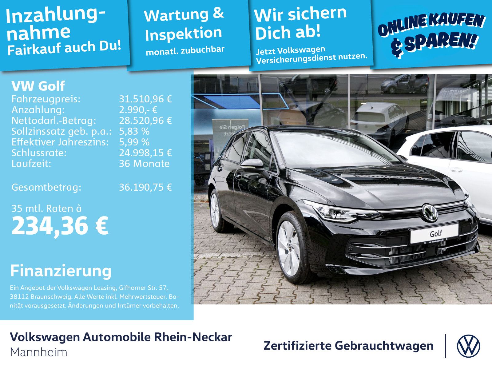 Volkswagen Golf VIII 1.5 eTSI Energy AHV sound LED uvm foto 2