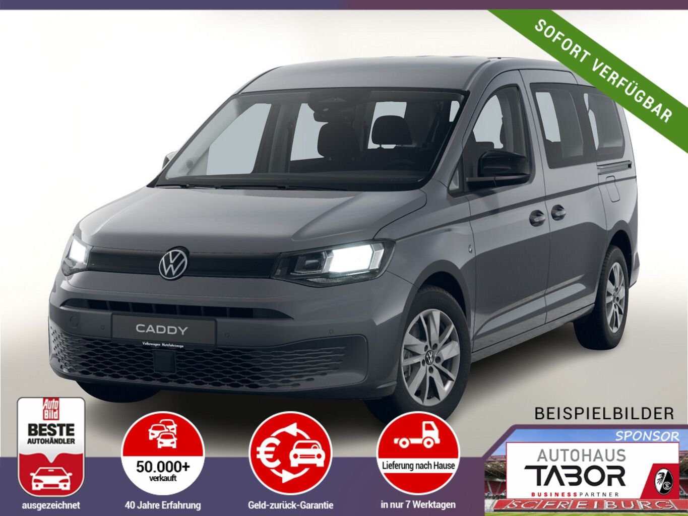 Volkswagen Caddy Maxi 7S SHZ LM AC(2Zone) ACC Kam UVP-28%*