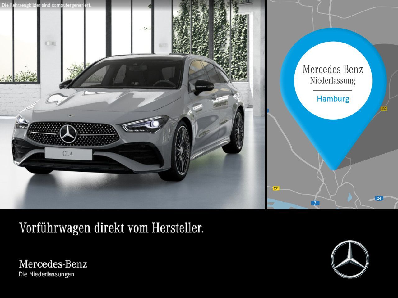 Mercedes-Benz CLA 180 AMG+NIGHT+PANO+AHK+LED+KAMERA+TOTW+7G