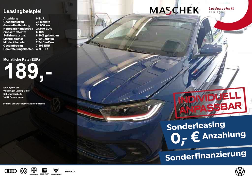 Volkswagen Polo GTI 2.0 TSI Matrix ACC Faro18 IQ Drive Sitz