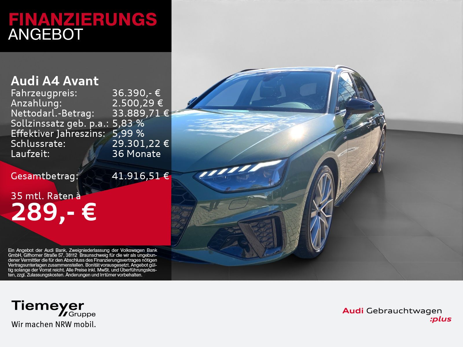 Audi A4 Avant 40 TSI Q 2x S LINE MATRIX AHK LM19 foto 1