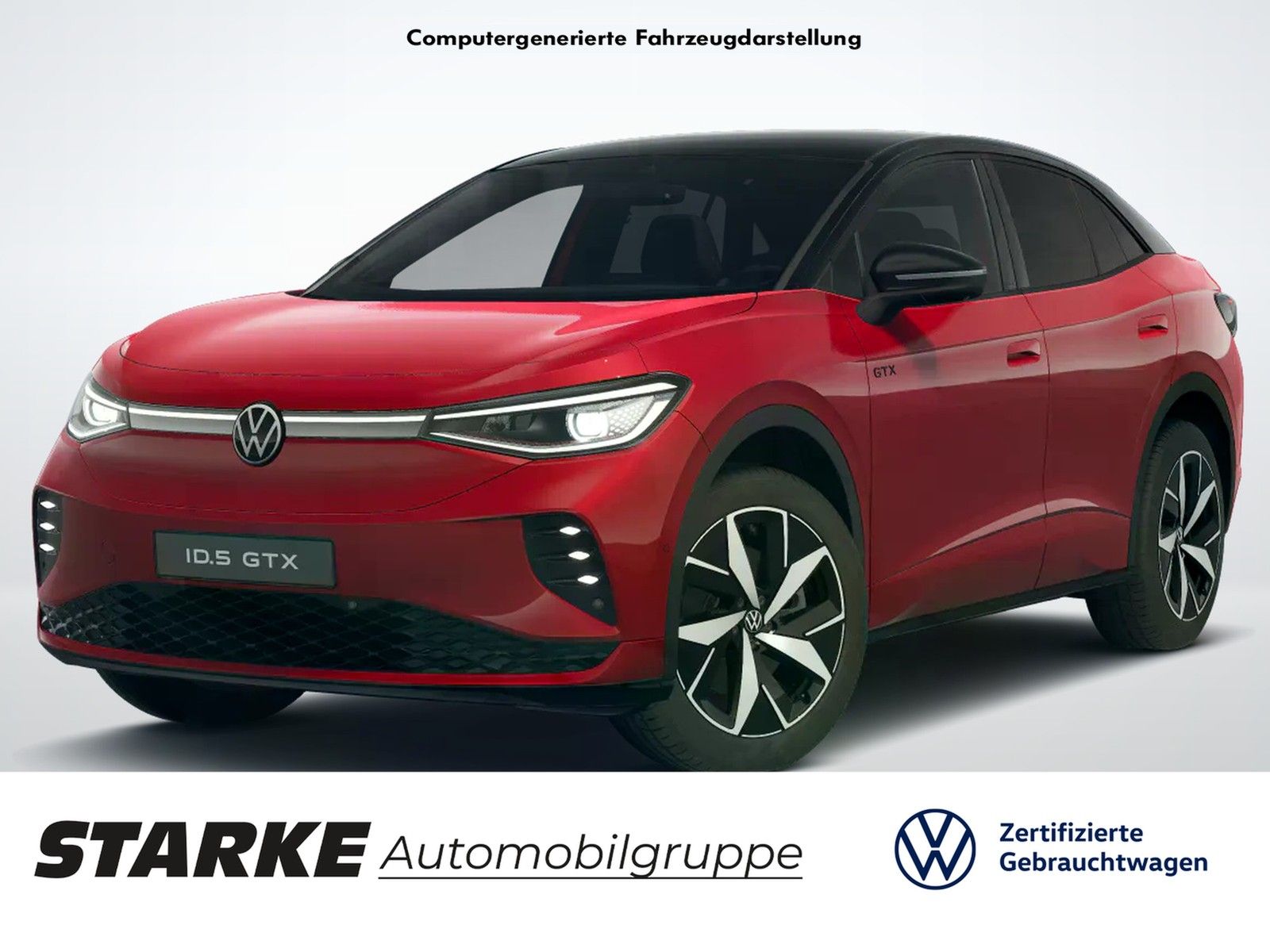 Volkswagen ID.5 GTX 4M  HeadUp Panodach AHK Navi LED Kamera imagem 2