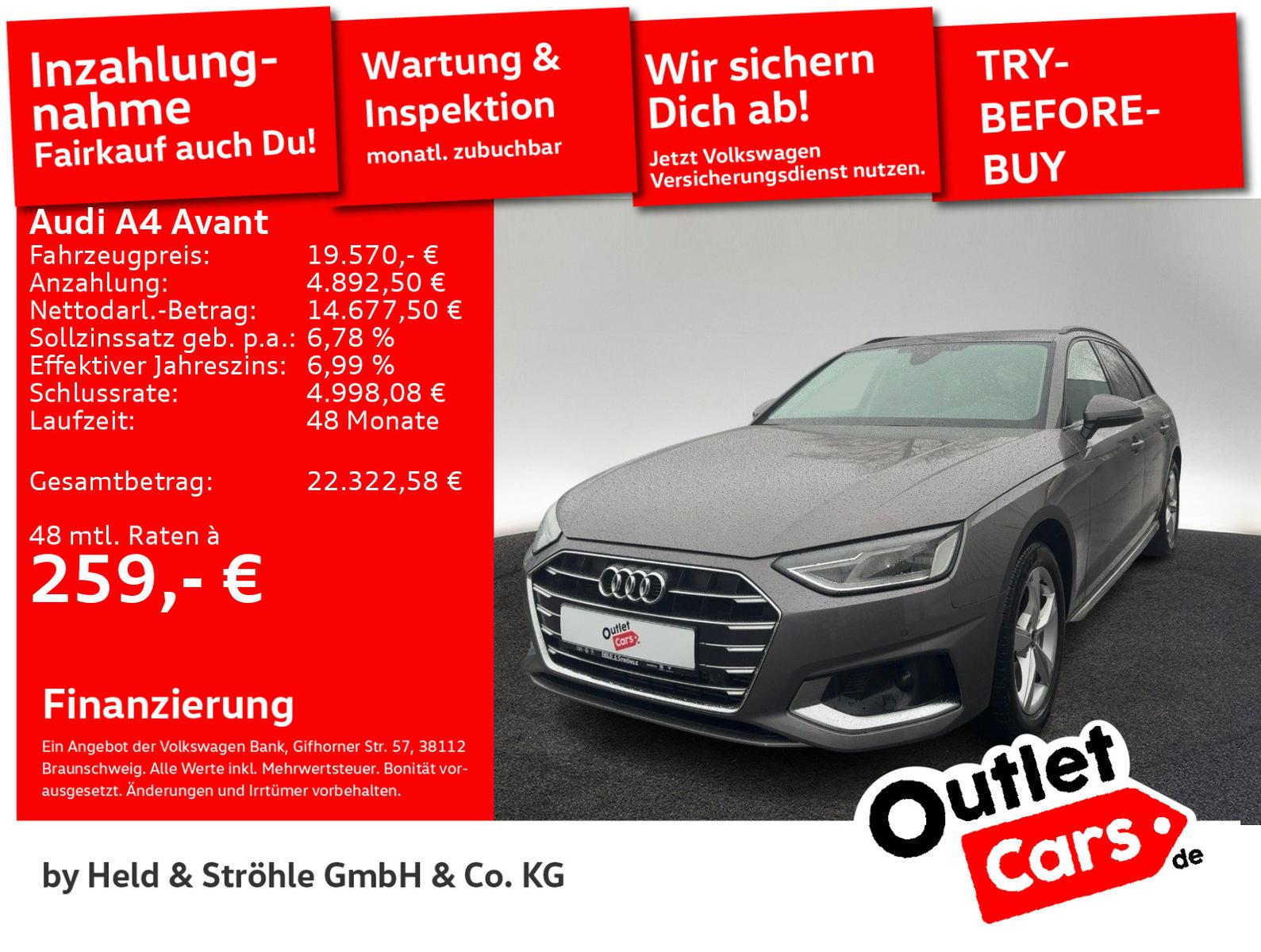 Audi A4 Avant advanced 35 TFSI LED EL-HECKKL. PDC SHZ