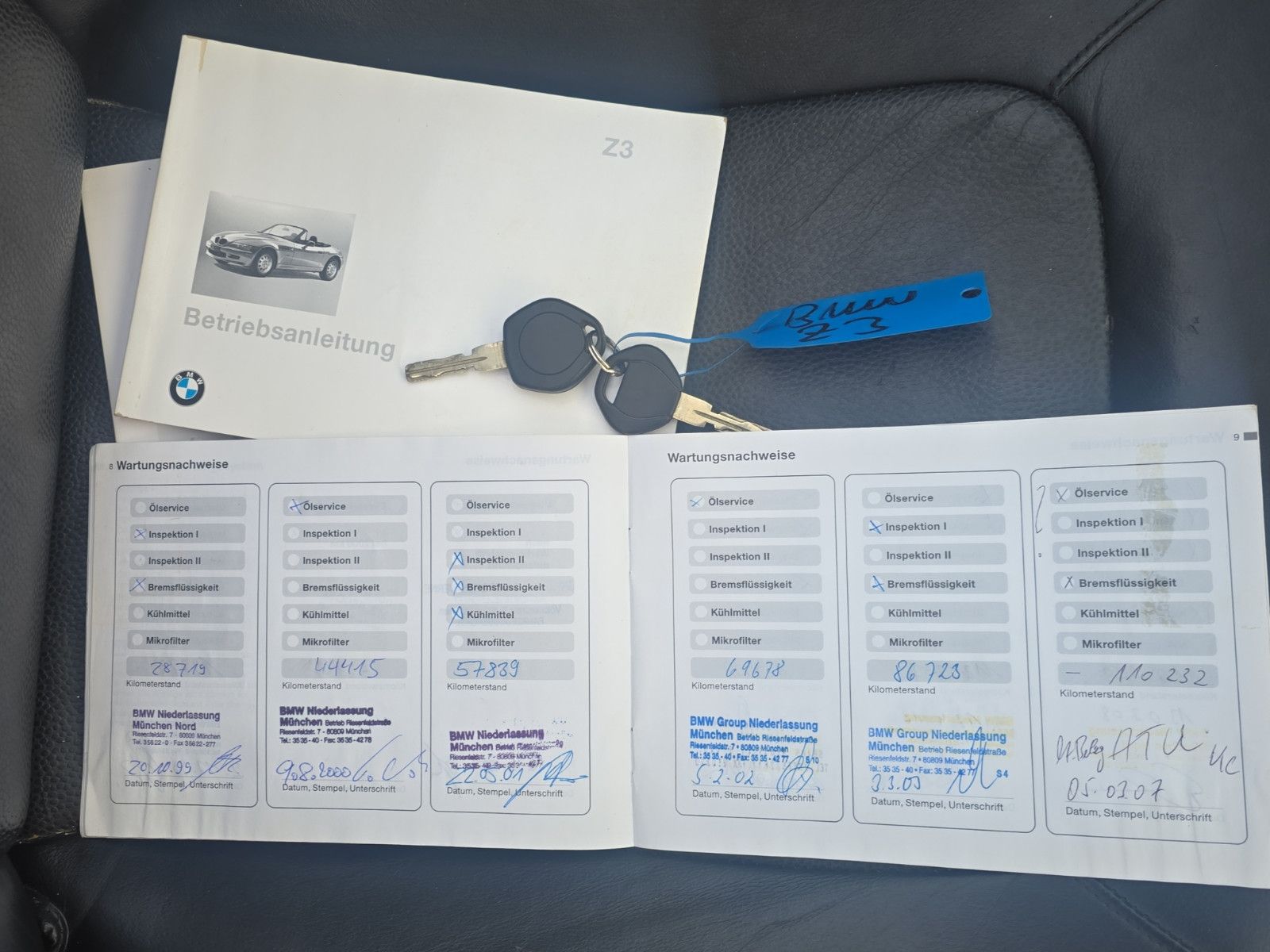 Fahrzeugabbildung BMW Z3 VOLL-SCHECKHEFTGEPFLEGT, SHZ TÜV NEU