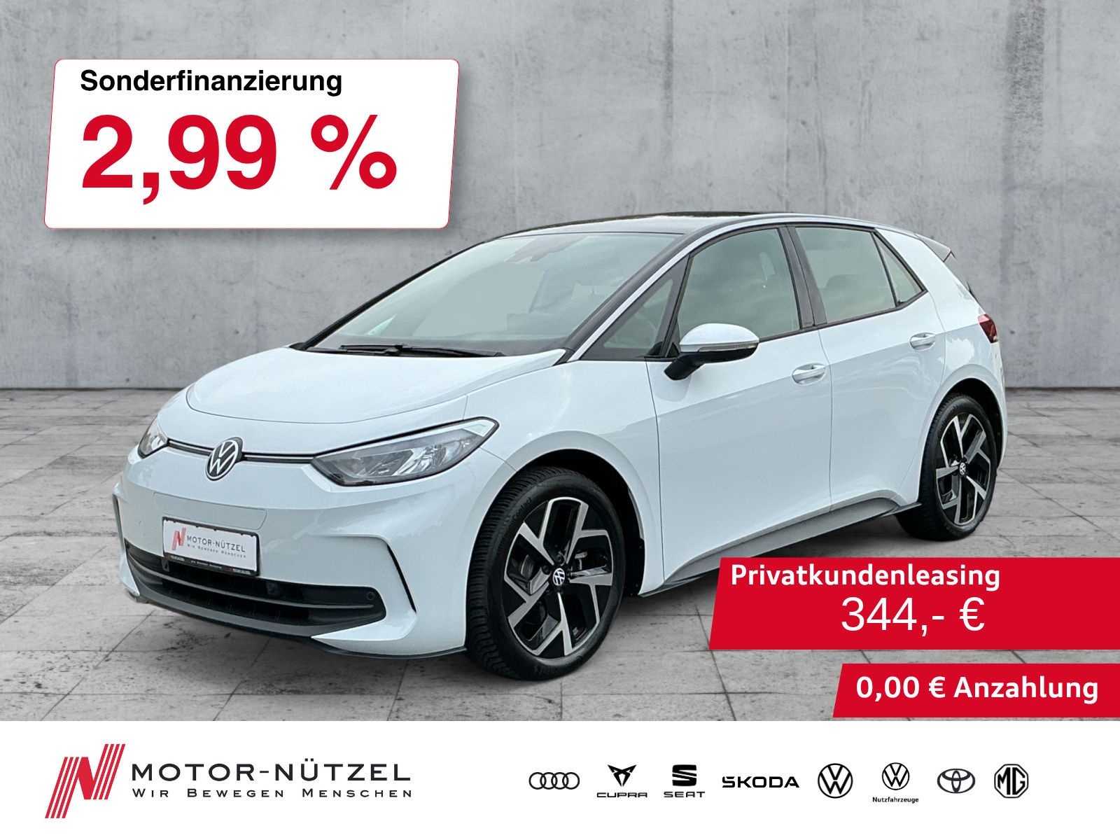 Volkswagen ID.3 150 kW Pro LED+NAVI+ACC+APP+SHZ+DAB+PDC