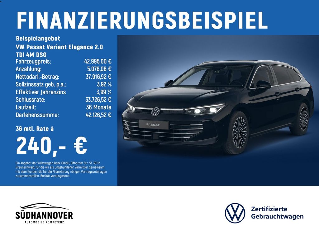 Passat Variant Elegance 2.0 TDI 4M DSG AHK+DCC