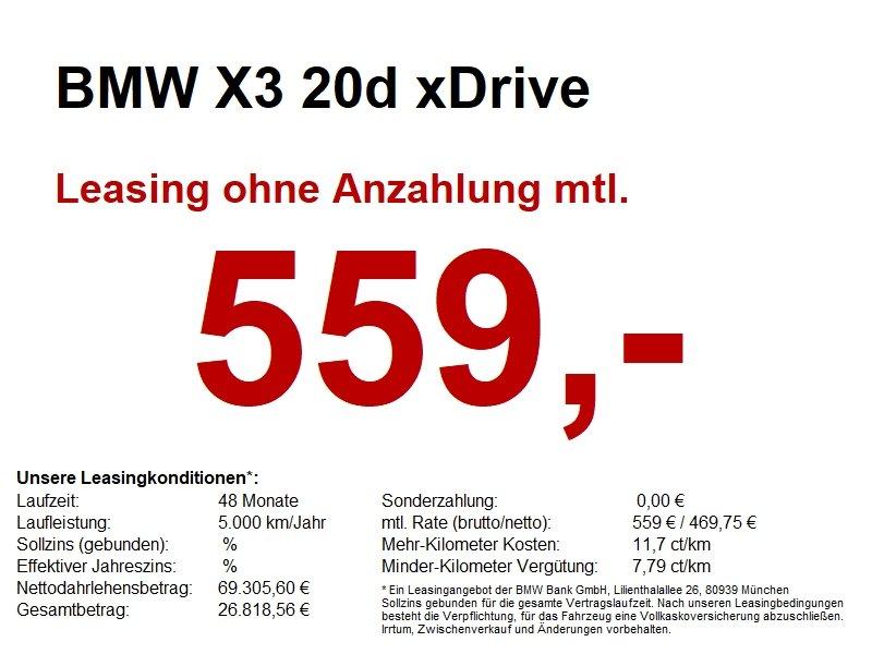 BMW X3 20d xDrive M Sport Standheizung.PGSD. AHK.