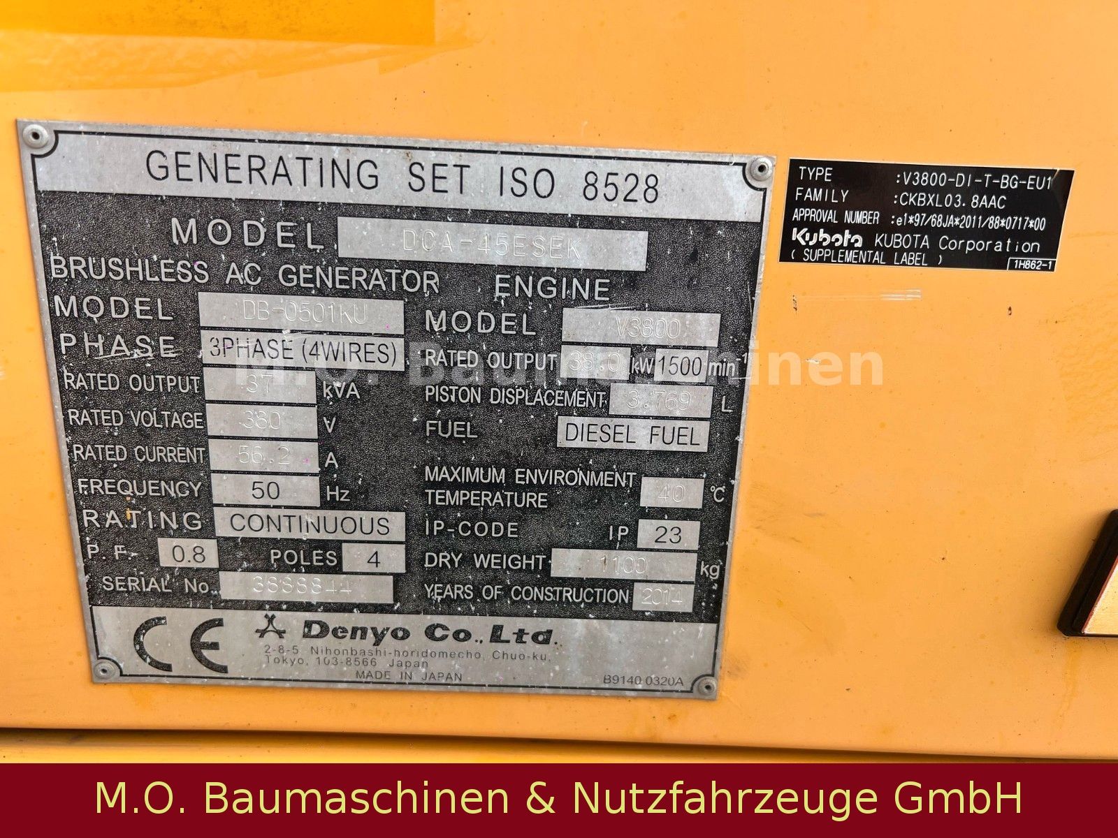 Fahrzeugabbildung Andere Denyo 40 KVA / Generator /