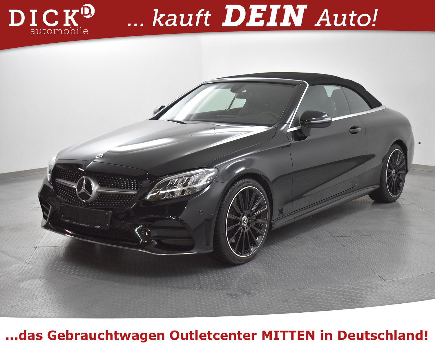 MERCEDES-BENZ C300 Cabrio 2X AMG LIne BURMES+LED+KAMER+AHK+19" - Image 4