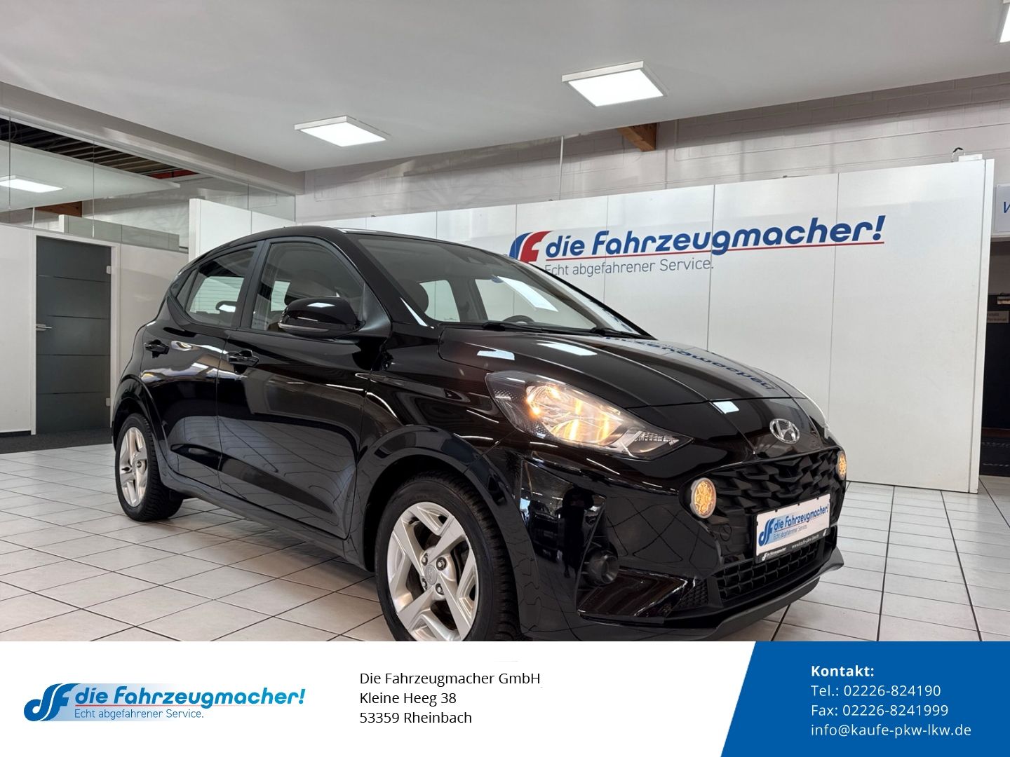 Fahrzeugabbildung Hyundai i10 Trend Navi Apple CarPlay Android Auto Musiks
