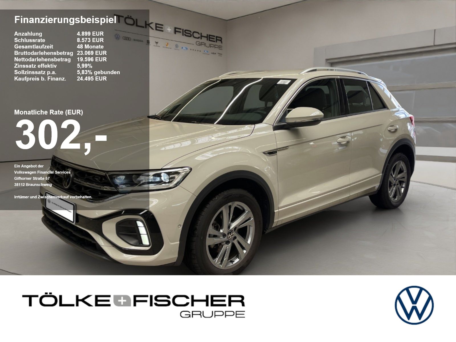 Volkswagen T-Roc 1.0 TSI R-Line R-Line ACC Sportp. Virtual
