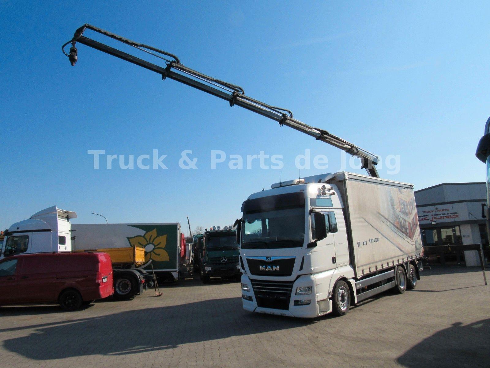 MAN TGX 26.460 / HMF Kran FB / Lift  Abstandt / Glas