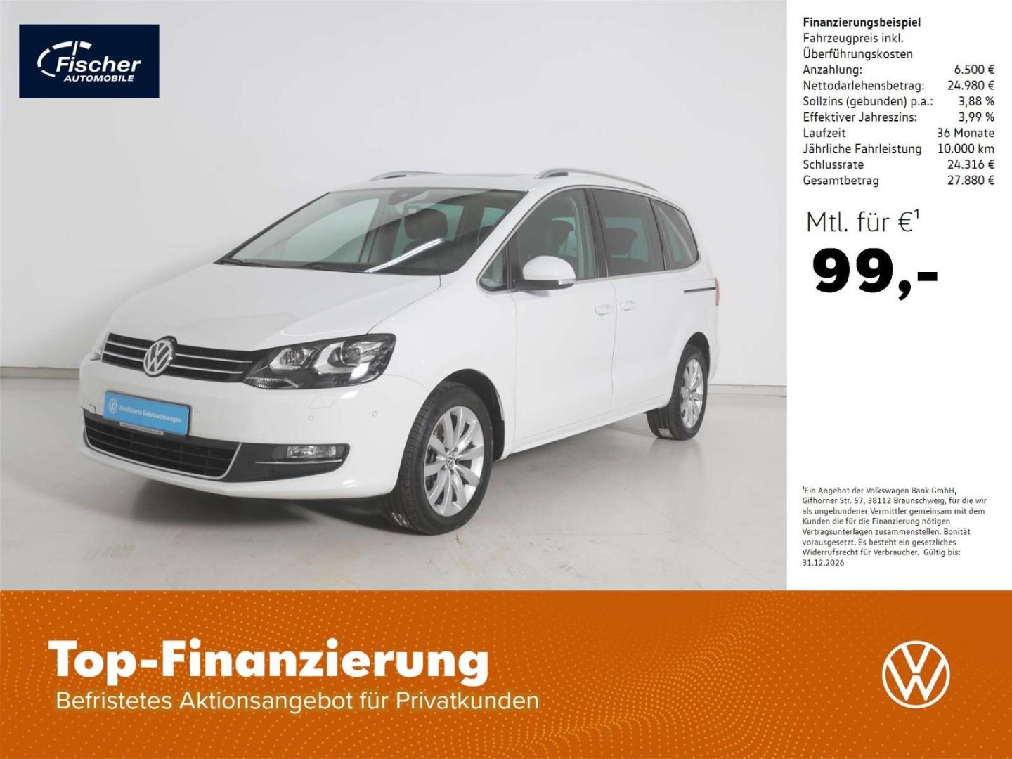 Volkswagen Sharan 1.4 TSI Highline DSG P-Dach/XEN/NAV/ACC