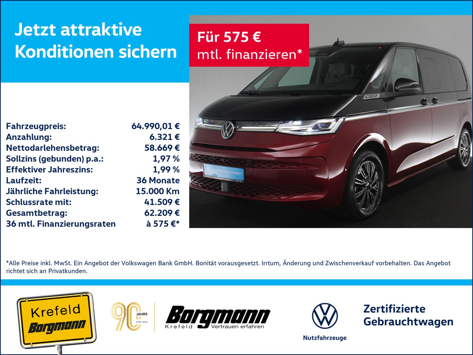 Volkswagen T7 Multivan 1.5 TSI eHybrid 4MOTION Style AHK