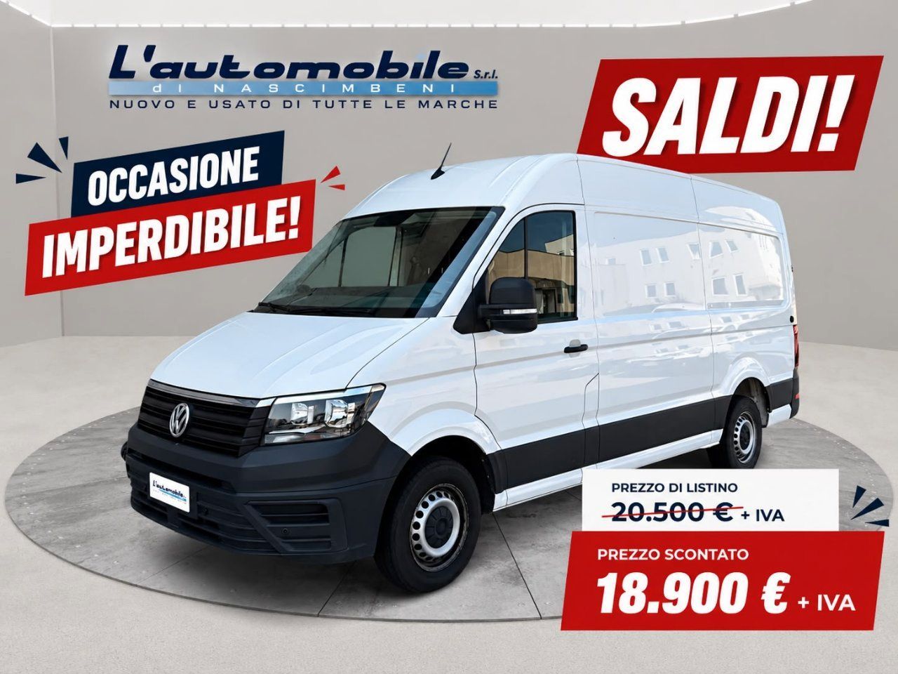 Volkswagen VOLKSWAGEN Crafter 2.0 TDI 140CV L3 H3 Furgone B
