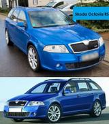 Skoda Octavia Combi 2.0 TDI RS AHK blau - Skoda Octavia aus 2007: RS