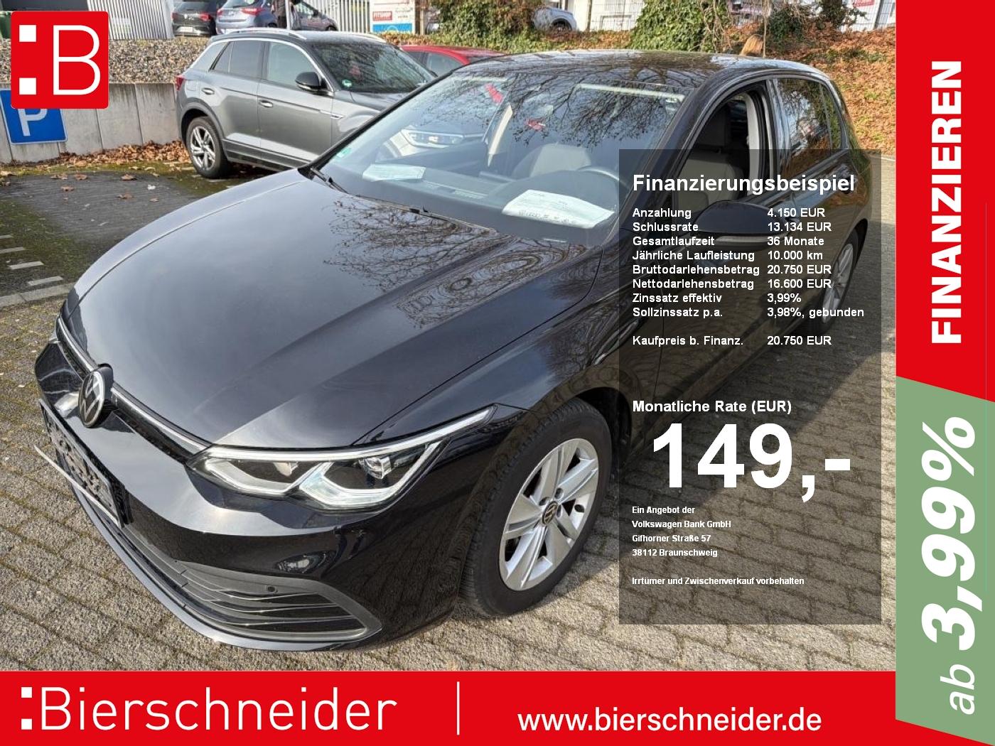 Volkswagen Golf 8 1.5 TSI Life STANDH AHK KAMERA ACC LED