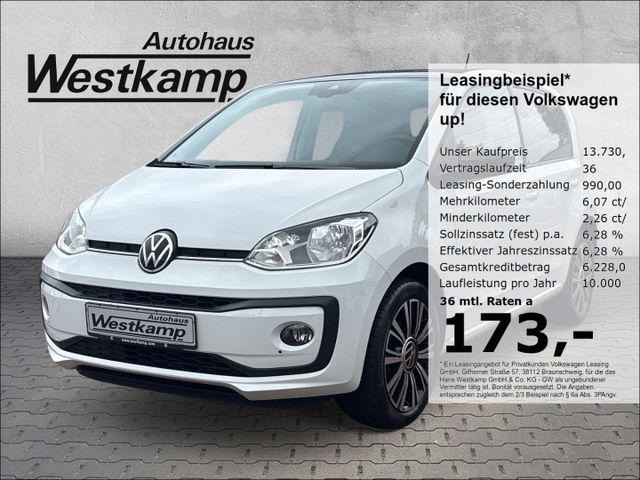 VW up! Black Style 1,0 4doors Roof-Pack Parkpilot
