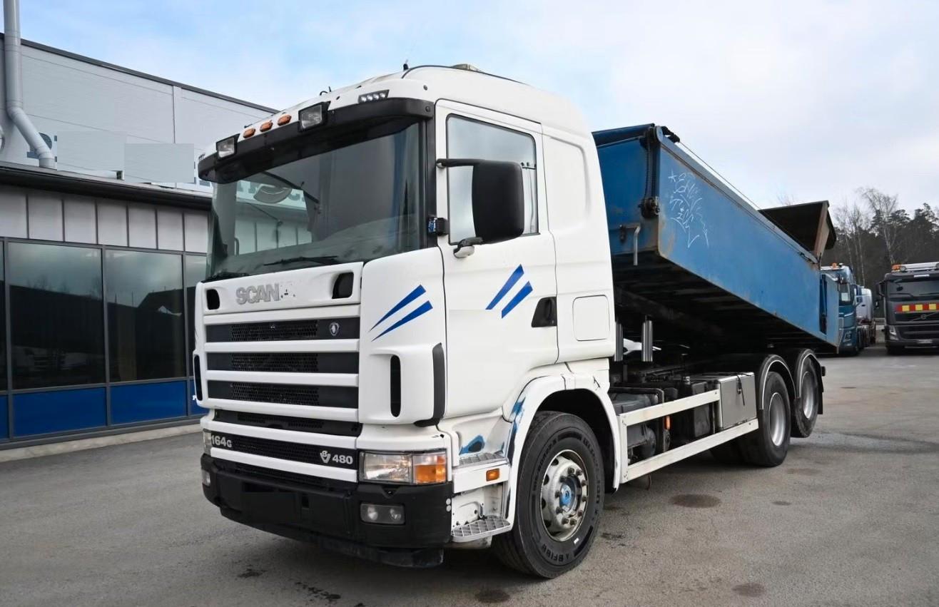 Scania R164, 6x2 TIPPER, V8, MANUAL, STEEL SUSPENSION