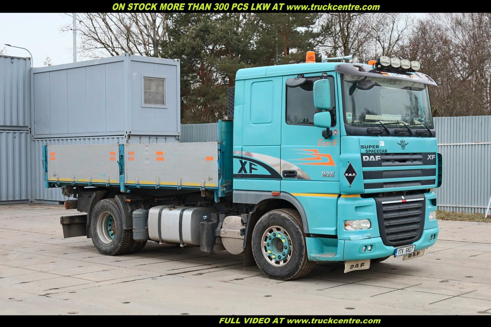 DAF XF 105.510, 18 TONS, RETARDER,THREE SIDED TIPPER