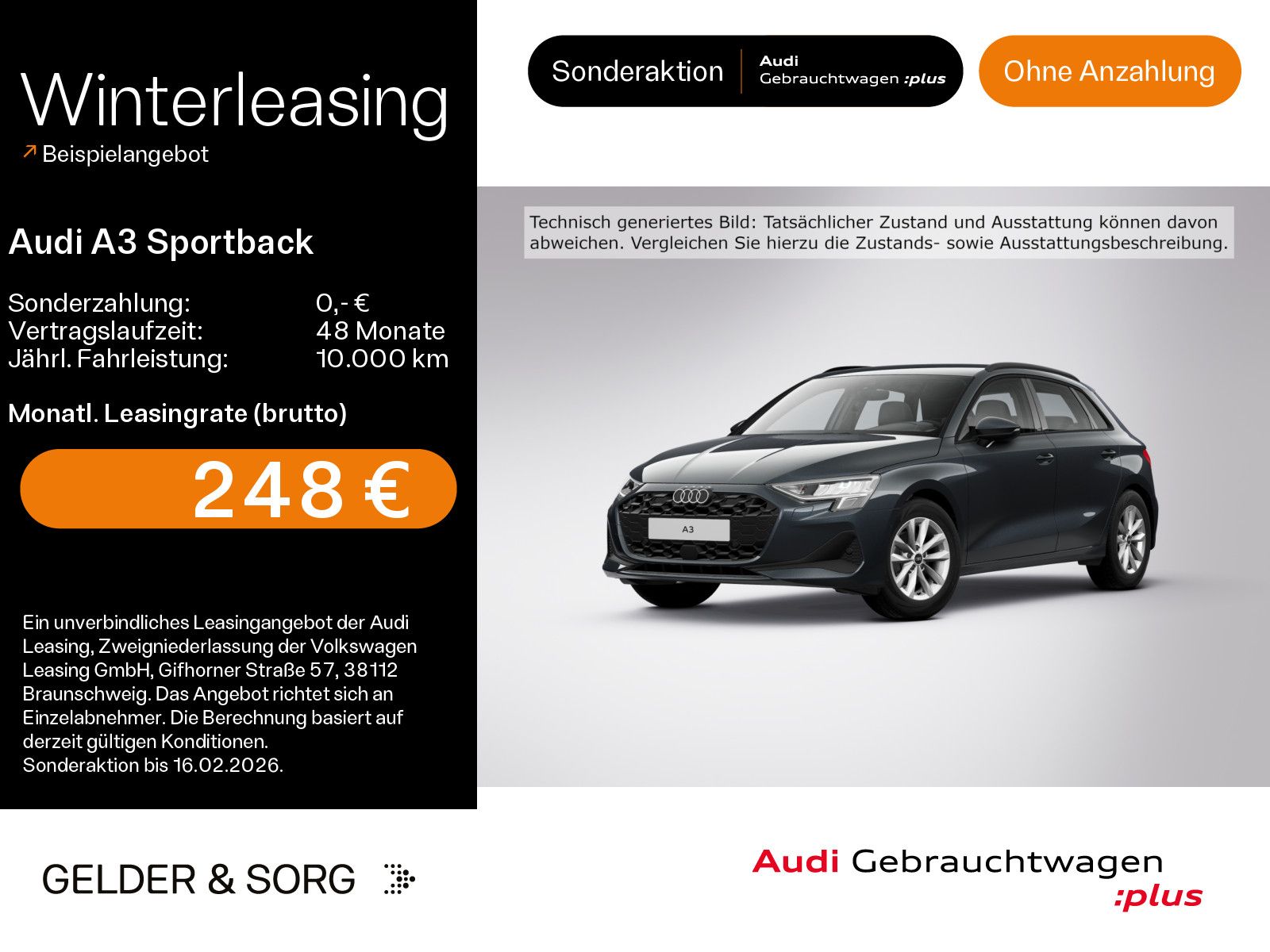 Audi A3 Sportback 30 TDI RFK*Navi*Sound*Virtual