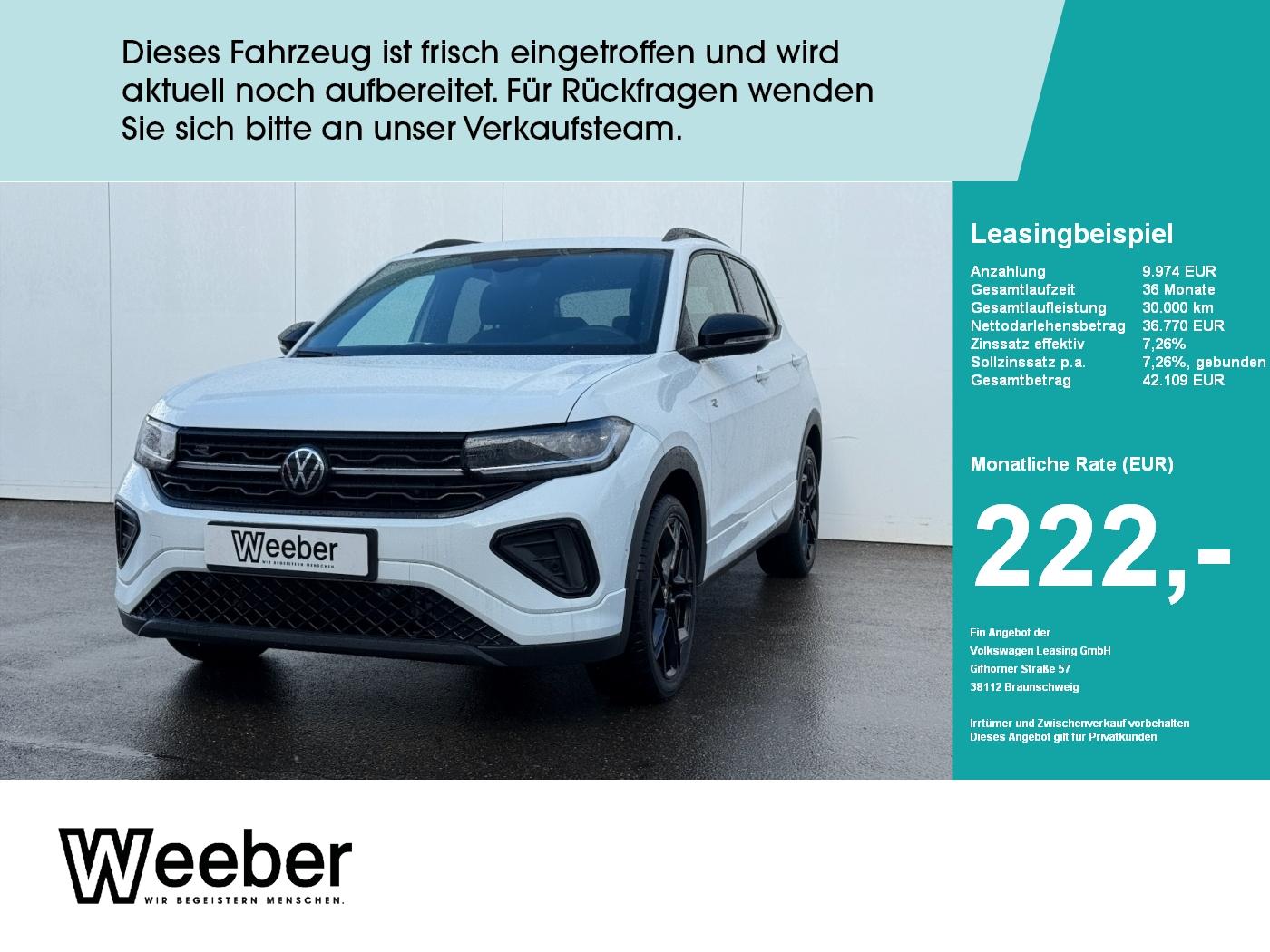 Volkswagen T-Cross 1.5 l TSI DSG R-Line LED Kamera PDC