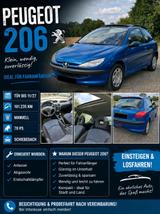 Peugeot 206 blau - gebrauchte Peugeot 206 aus dem Jahr 2001
