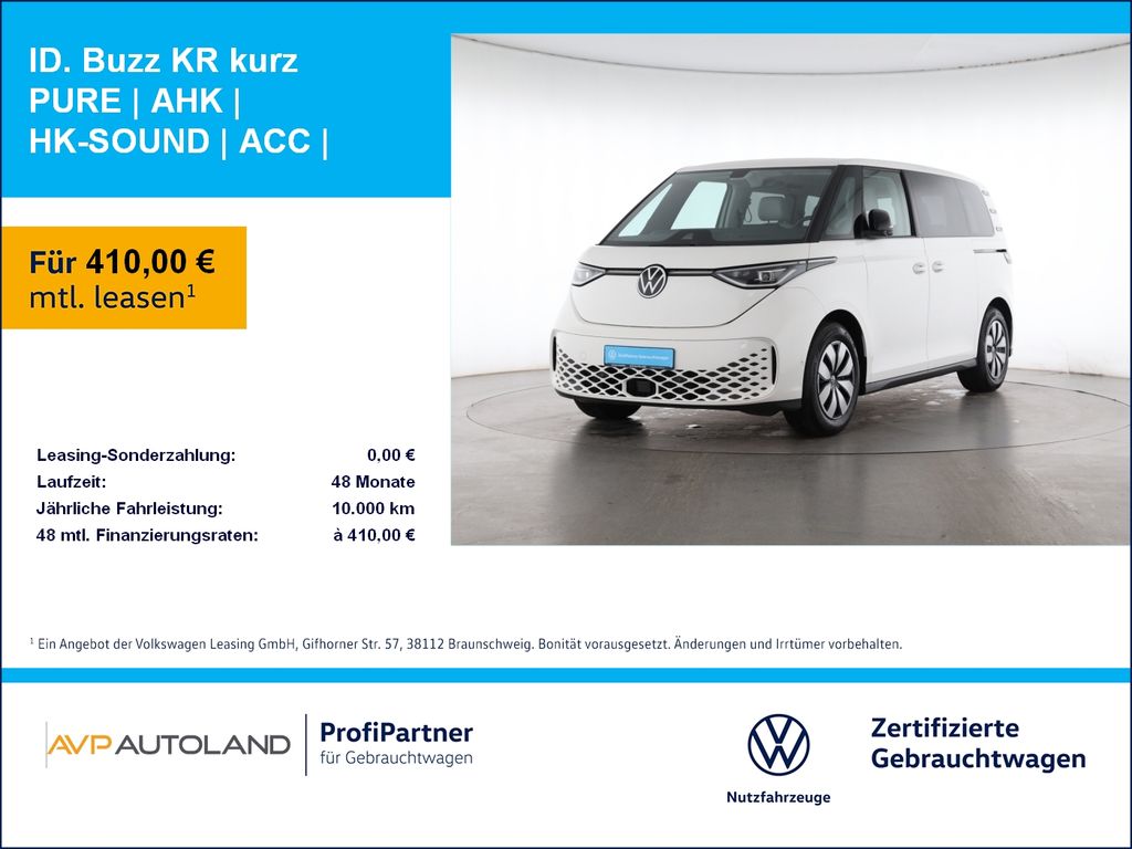 Volkswagen ID. Buzz KR kurz PURE | AHK | HK-SOUND | ACC |