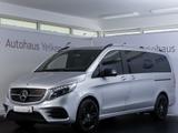 Mercedes-Benz V300d AMG-LINE lang DISTR*AHK*BURM*360° - Mercedes-Benz V 300: Silber, Vollleder