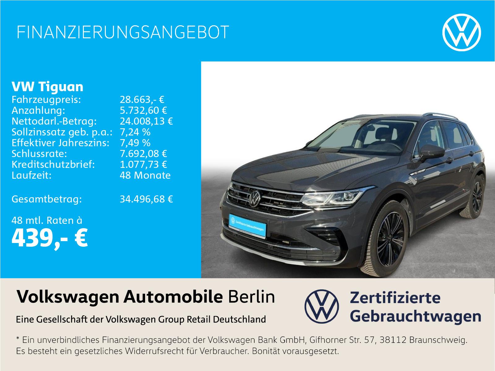 Volkswagen Tiguan 1.5 TSI DSG Elegance Navi ACC SHZ PDC