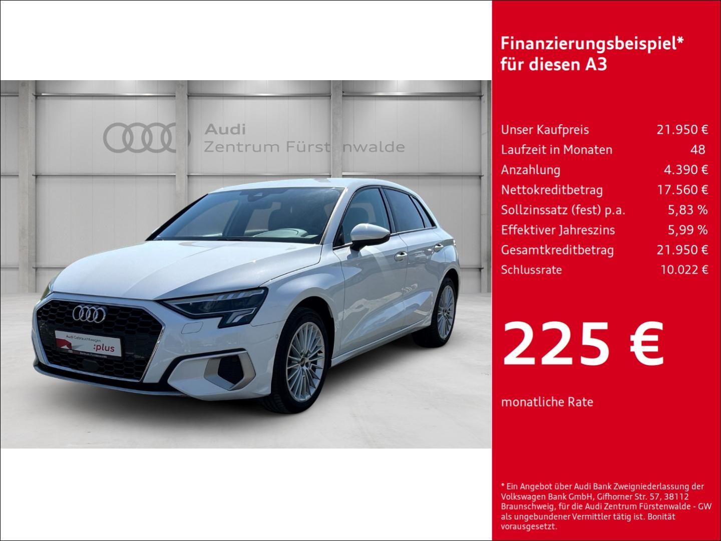 Audi A3 Sportback 35 TDI advanced Navi Digitales Cock