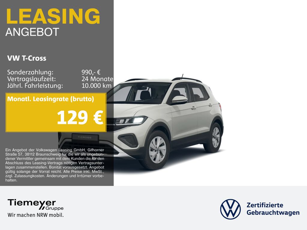 T-Cross 1.0 TSI LIFE ASSIST APP-CON LM16