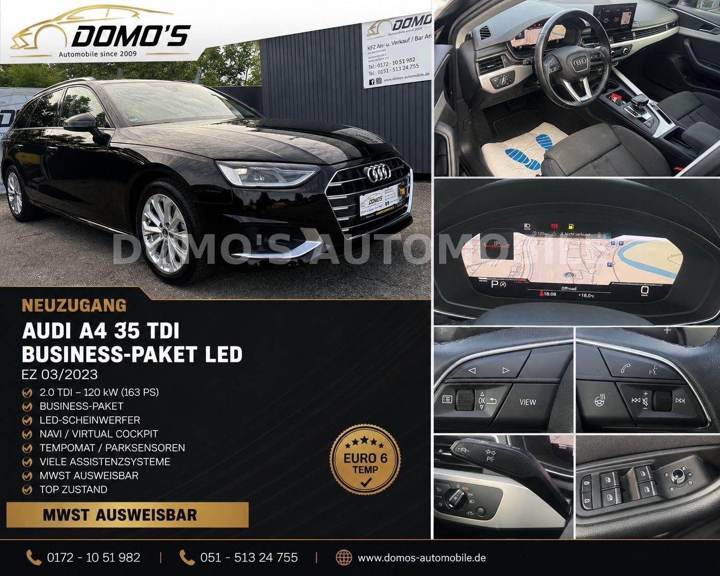 Audi A4 Avant 35 TDI S-tronic Business-Paket LED