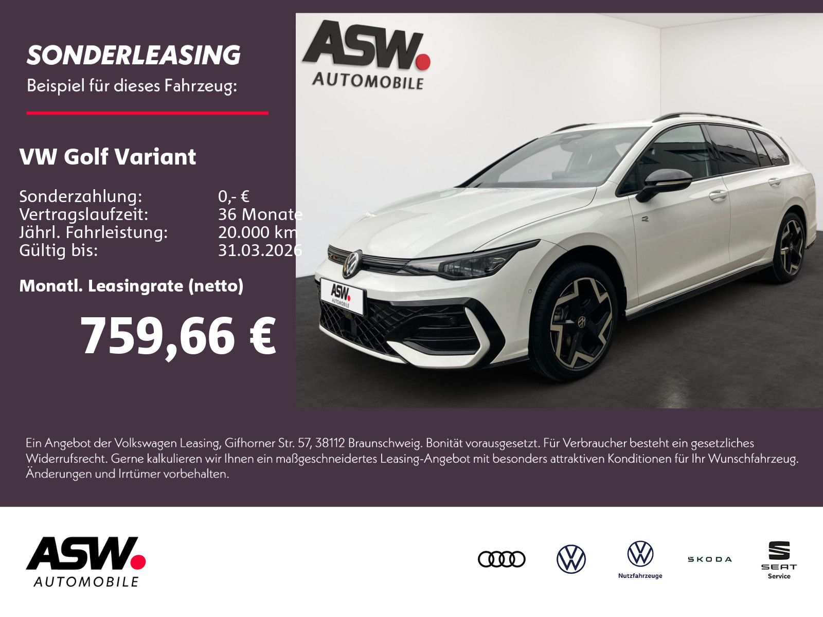 Volkswagen Golf Variant R-Line 2.0 TDI SCR DSG
