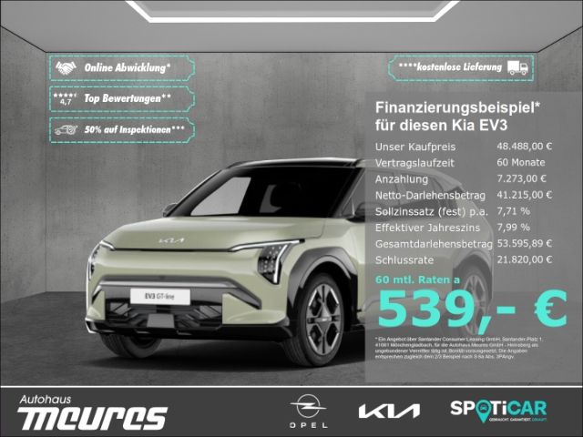 Kia EV3 81.4 kWh GT-Line DWP COM GD Waermepumpe