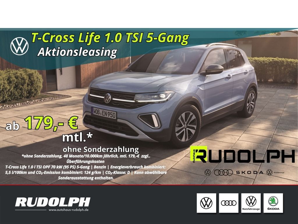 T-Cross Life 1.0 TSI 5-Gang LED BT ACC PDC Klima