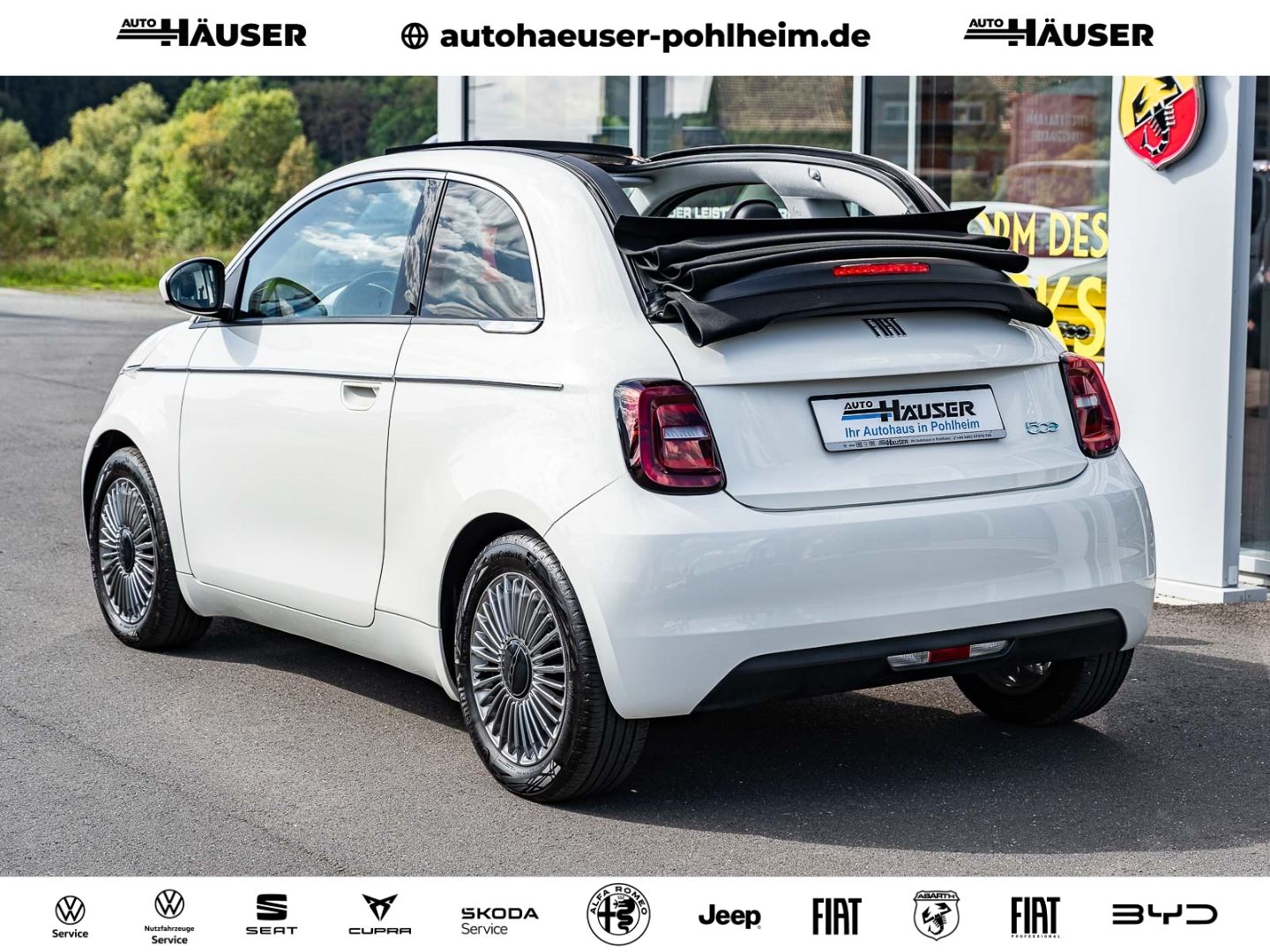 Fiat 500e Cabrio 42kWh SOFORT STYLE-PAKET MODE2-KABEL imagem 3