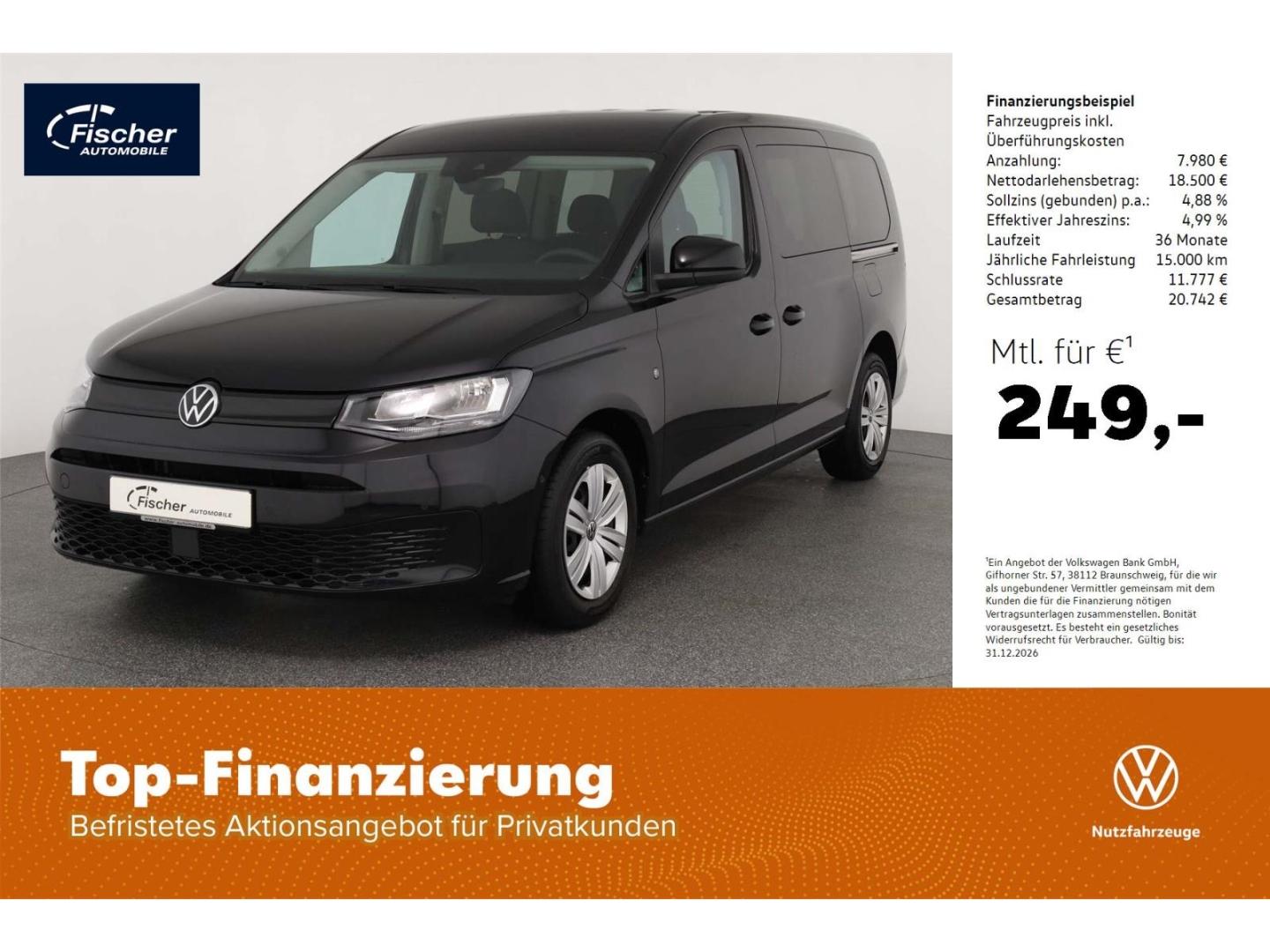 Volkswagen Caddy Maxi 2.0 TDI 6Gg.  SH/DAB+/LED/RFK