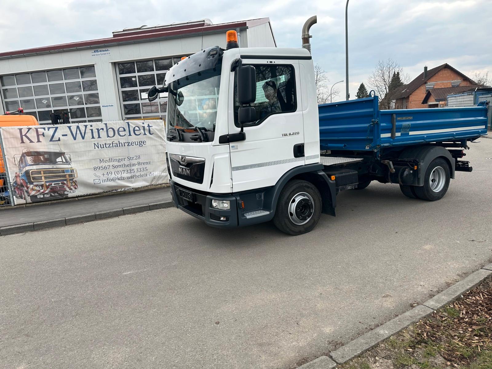 MAN TGL 8.220, MeillerKipper, E6, 2xAHK,GG 7,49 to