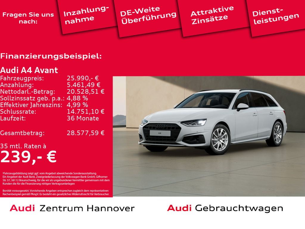 A4 Avant advanced 35 TDI LED virtual Navi