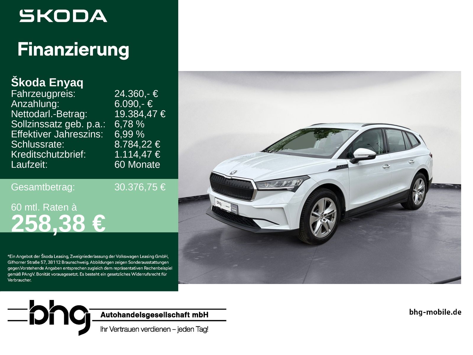 Skoda ENYAQ 50 (ab MJ22.2) h DSG