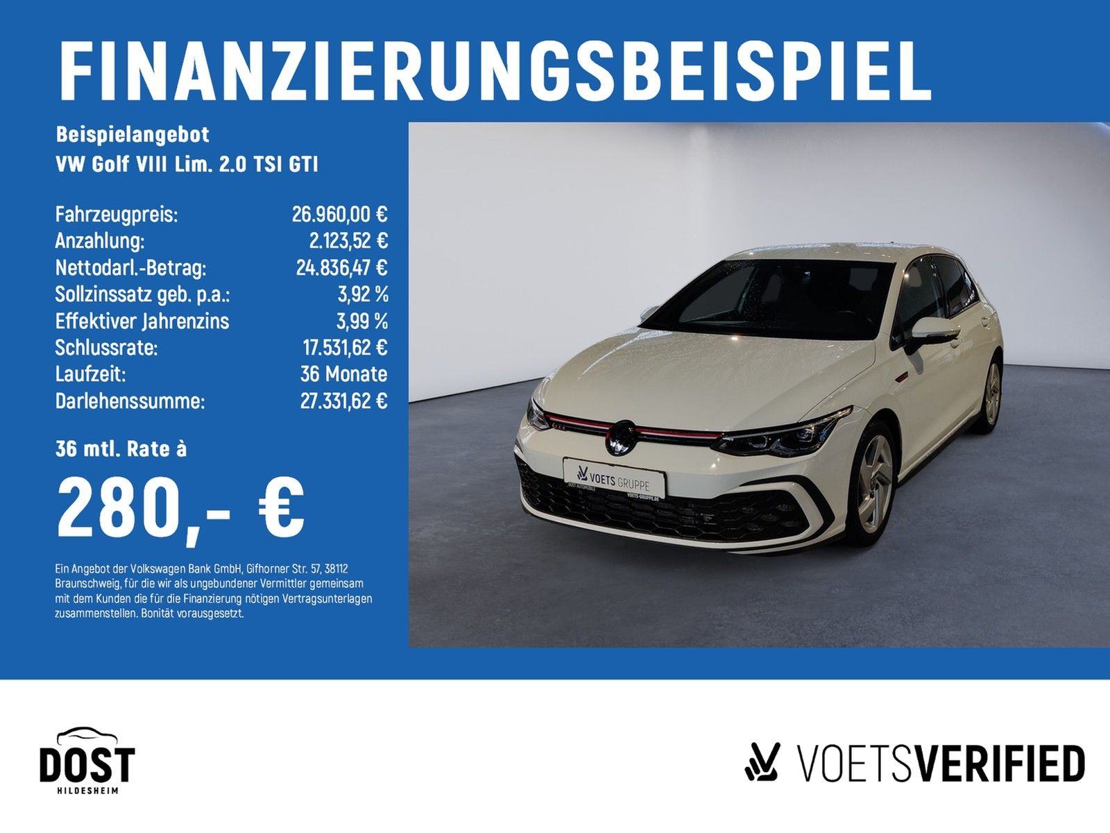 Volkswagen Golf VIII Lim. 2.0 TSI GTI KAMERA+LED+NAVI+PDC