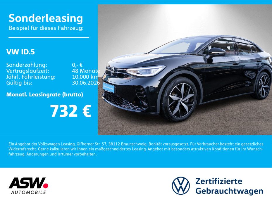 Volkswagen ID.5 GTX 4Motion Navi LED PANO HUD 360 ° Kamera