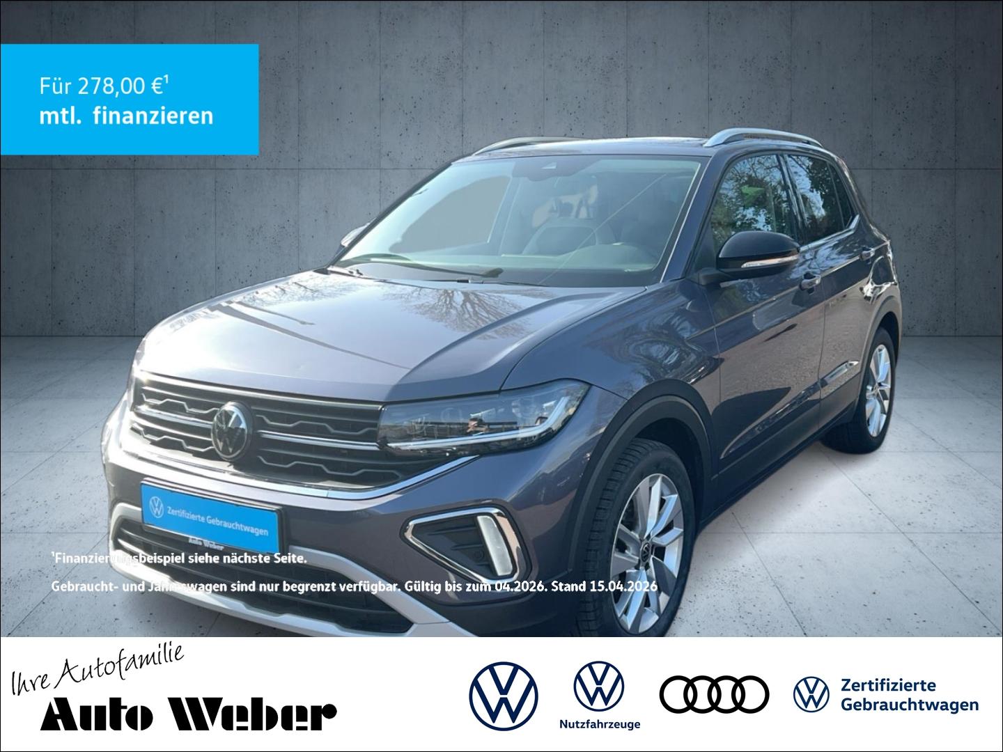 Volkswagen T-Cross 1.0 TSI Style Navi Digi Cockpit LED Appl