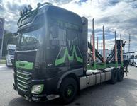 DAF FAT XF 530 SSC, Holztransport, Greifer mit Säge