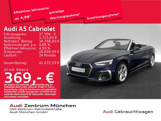 Audi A5 Cabriolet 35 TDI S tronic S line Matrix Virtu